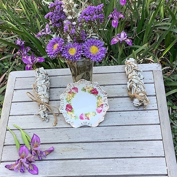 Prussia B Royal Chelsea Floral Dish Vintage Scalloped Candy Trinkets - Picture 16 of 16